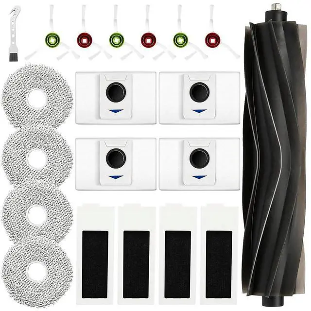 Alt view image 4 of 4 - MEOF Replacement Parts for Ecovacs Deebot T20 OMNI/T20/T20 Max/T20 Pro Vacuum Main Side Brush Mop Pad Filter Dust Bag