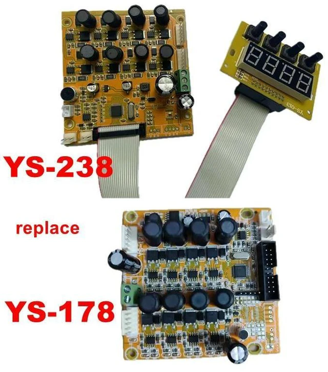 Alt view image 4 of 6 - YS-238 RGBW LED Blinder Light Main Control PCB Board 4X100W Replacement for YS-178 Motherboard