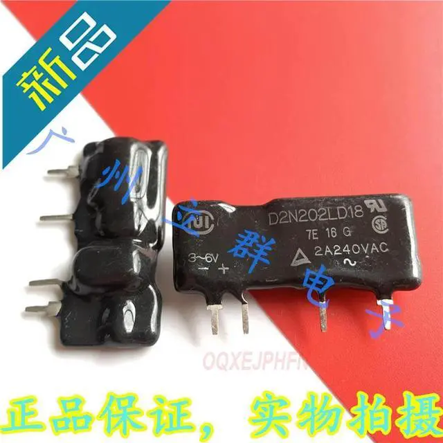 Alt view image 5 of 6 - For D2N202LD18 Solid state relay module single row 4 pin 2A 240VAC 1 Pcs