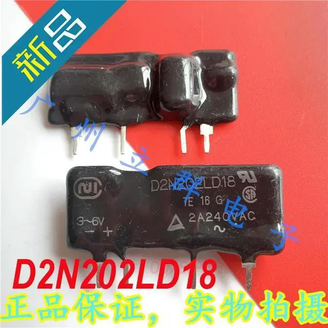 Alt view image 4 of 6 - For D2N202LD18 Solid state relay module single row 4 pin 2A 240VAC 1 Pcs