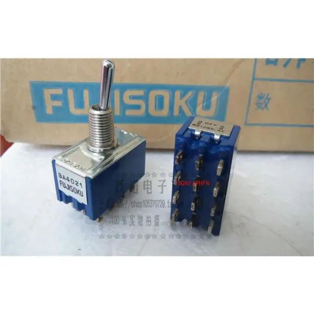 Alt view image 3 of 4 - For FUJISOKU 8A4021 Button Switch 6A125V 12-pin 3-gear Shaking Toggle Switch
