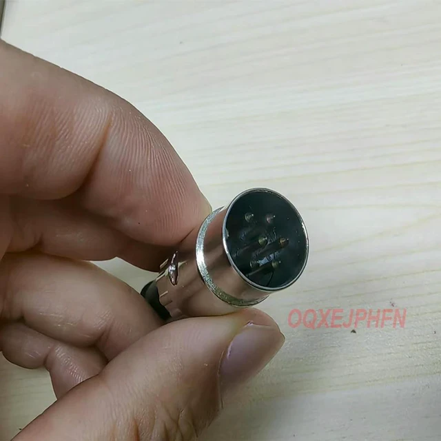 Alt view image 4 of 4 - For SWITCHCRAFT 12BL6MX DIN audio connector 6 core 6P male pin plug