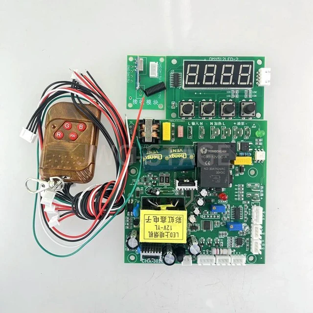Alt view image 4 of 6 - CHX-302B 1500W Led Fog Machine Circuit Board Smoke Machine Main Board Part PCB System Board