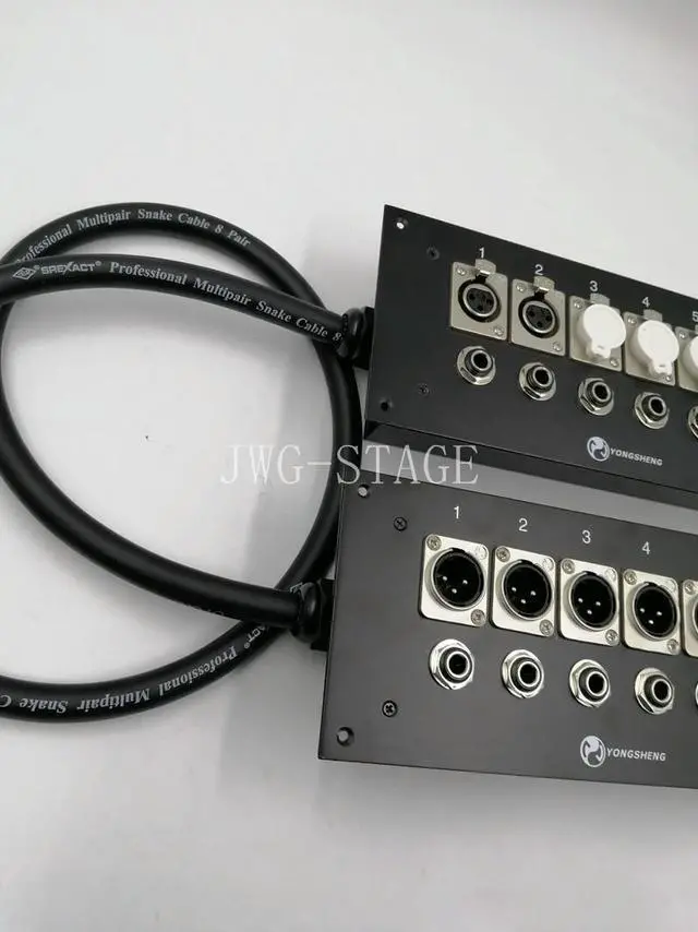 Alt view image 5 of 6 - 6-Way Xlr Male And Female Junction Box, Dedicated Through Wall Sound Box For Recording Room