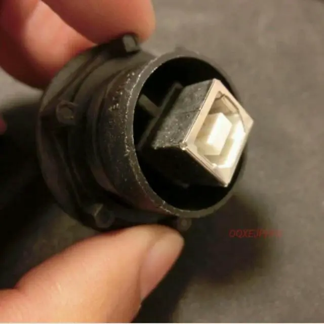Alt view image 6 of 6 - For BULGIN PX0842/A connector USB-A type flat port front port rear panel installation