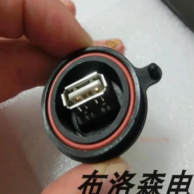Alt view image 5 of 6 - For BULGIN PX0842/A connector USB-A type flat port front port rear panel installation