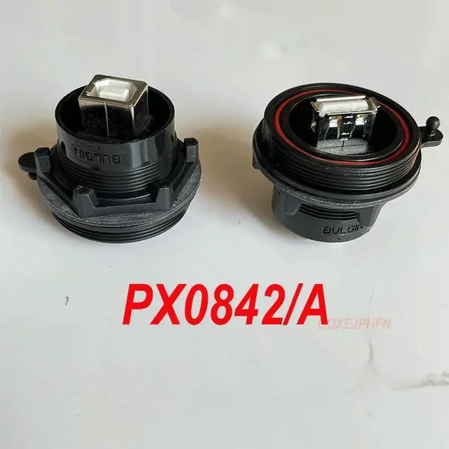 Alt view image 4 of 6 - For BULGIN PX0842/A connector USB-A type flat port front port rear panel installation