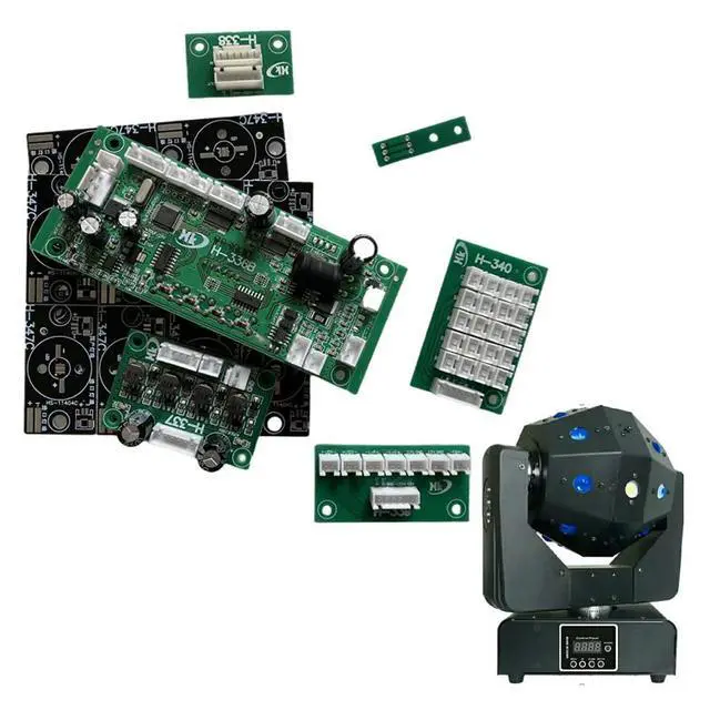 Alt view image 4 of 6 - 16X3W Laser Strobe Beam LED Moving Head Light Motherboards Main Board Display Board for Stage Lighting System