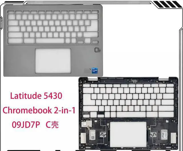 Alt view image 4 of 6 - For Latitude 5430 Chromebook 2-in-1 C case, keyboard case 09JD7P