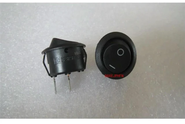 Alt view image 4 of 6 - For SRJ22A3EBBNN -ZF Round Ship Switch 2 Pin 2 Gear Rocker Switch 16A