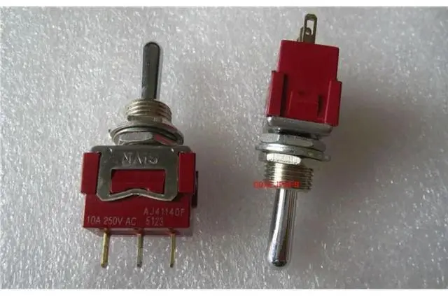 Alt view image 6 of 6 - For AJ41140 3-Speed Self-elastic Button Switch 3-Pin Bilateral Reset Shaking Head Switch AJ41140F 10A250V