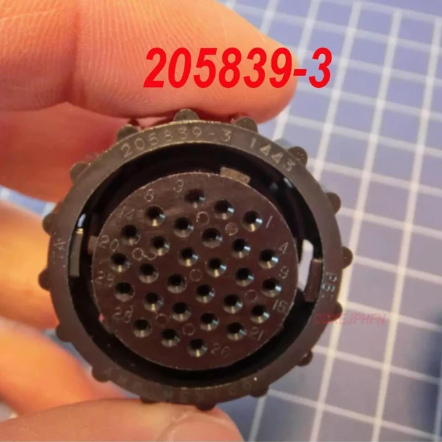 Alt view image 4 of 6 - For TE AMP 205839-3 Circular connector housing CPC2 series socket 28-way female 17-28