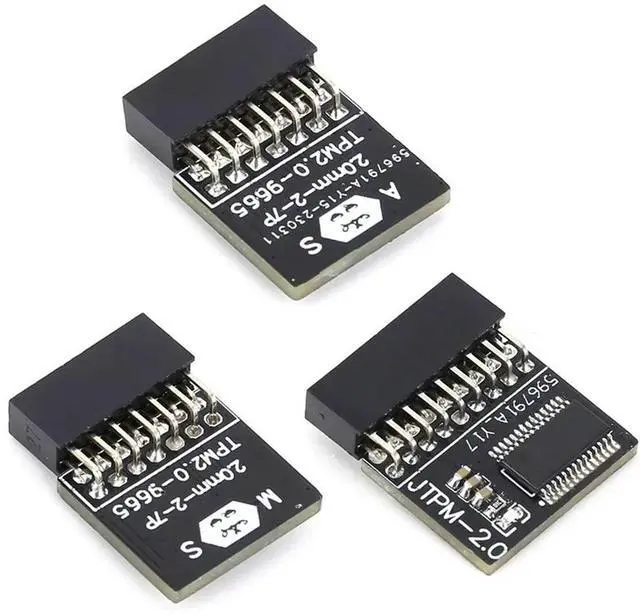 Alt view image 6 of 6 - TPM 2.0 Security Module For //LPC Interface, Remote Encryption Card Enhanced Data Protection 14Pin For