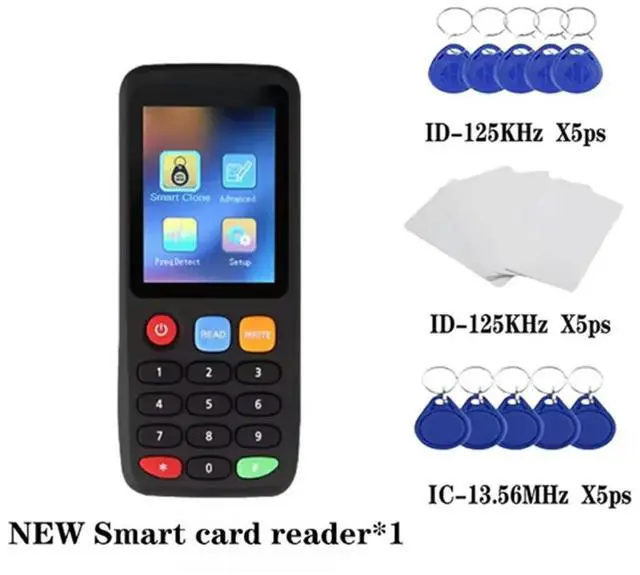 Alt view image 7 of 12 - X7 Clone Copier RFID Chip Reader IC ID Token 125Khz Writer 13.56Mhz Tag Duplicator NFC Key Programmer