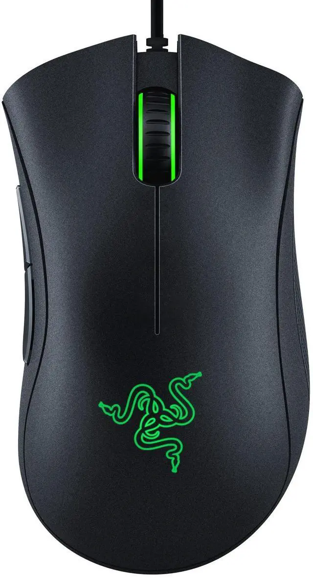 Alt view image 8 of 14 - DeathAdder Essential Gaming Mouse: 6400 DPI Optical Sensor - 5 Programmable Buttons - Mechanical Switches - Rubber Side Grips - Classic Black