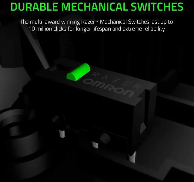 Alt view image 10 of 14 - DeathAdder Essential Gaming Mouse: 6400 DPI Optical Sensor - 5 Programmable Buttons - Mechanical Switches - Rubber Side Grips - Classic Black