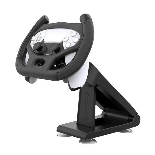 Alt view image 5 of 8 - Professional Gaming Steering Wheel Electronic Machine Accessories for PS5 Car Racing Games Handle with Bracket