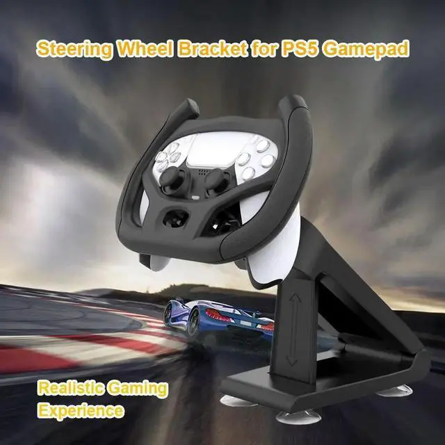 Alt view image 6 of 8 - Professional Gaming Steering Wheel Electronic Machine Accessories for PS5 Car Racing Games Handle with Bracket