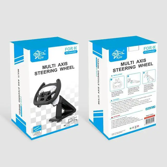 Alt view image 8 of 8 - Professional Gaming Steering Wheel Electronic Machine Accessories for PS5 Car Racing Games Handle with Bracket