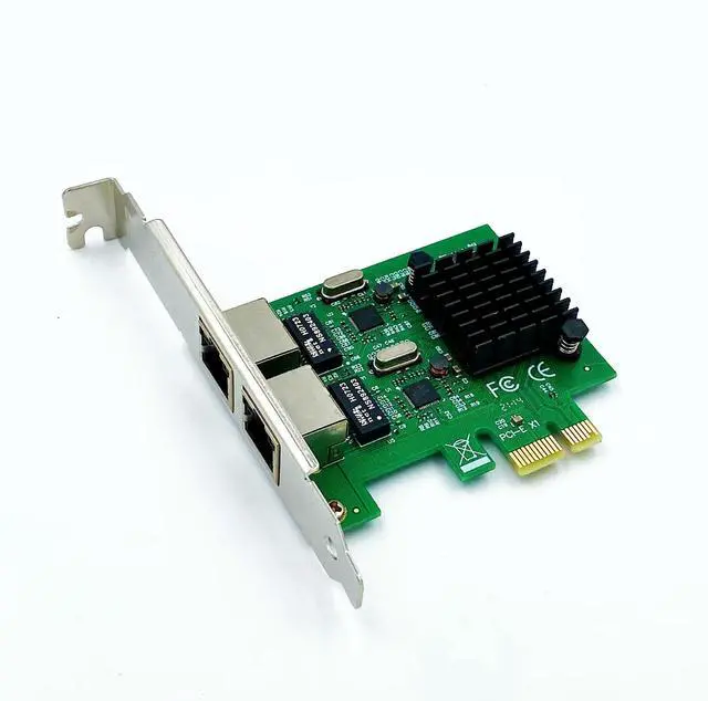 Alt view image 4 of 6 - RTL8111 PCIe Dual-port Gigabit NIC PCI-E X1 Interface Gigabit Server NIC Aggregation Soft Routing