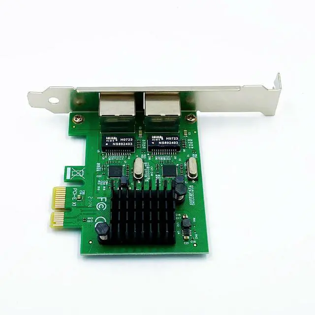 Alt view image 5 of 6 - RTL8111 PCIe Dual-port Gigabit NIC PCI-E X1 Interface Gigabit Server NIC Aggregation Soft Routing