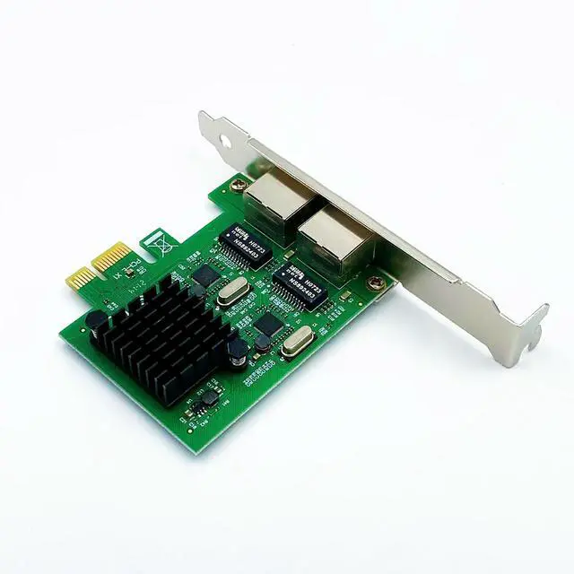 Alt view image 6 of 6 - RTL8111 PCIe Dual-port Gigabit NIC PCI-E X1 Interface Gigabit Server NIC Aggregation Soft Routing