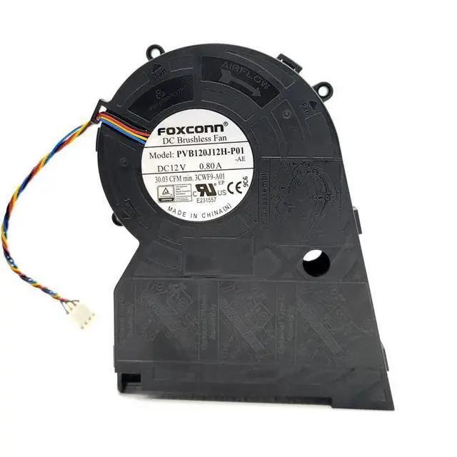 Alt view image 2 of 2 - PVB120J12H is suitable for 12V 0.8A side-blowing fans, 140x110x33mm CPU devices, 4-wire.
