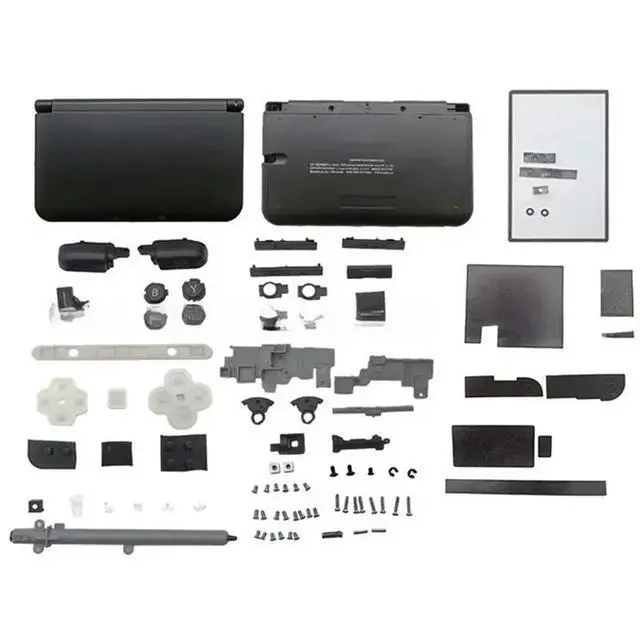 Alt view image 7 of 12 - For Nintend For 3DS XL LL Replacement Top Bottom Buttom Back Cover Game Console Case Front Back Faceplate For 3DS XL LL