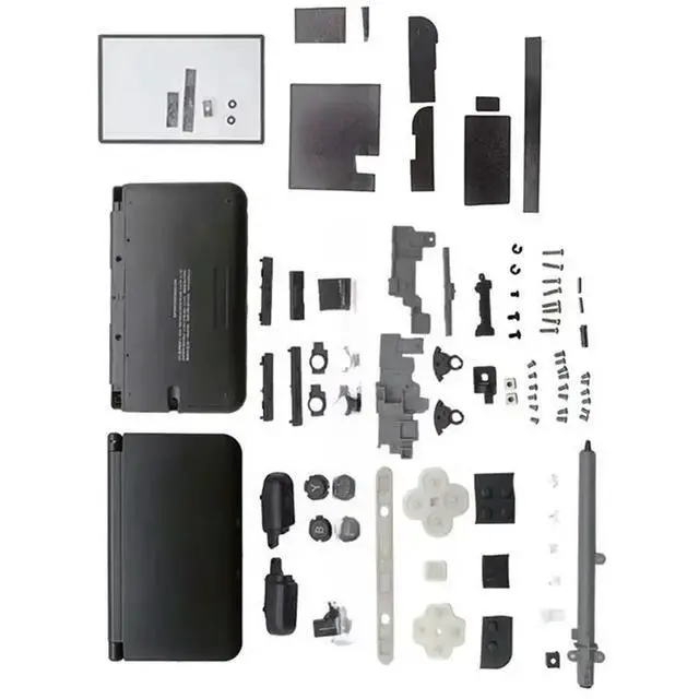 Alt view image 12 of 12 - For Nintend For 3DS XL LL Replacement Top Bottom Buttom Back Cover Game Console Case Front Back Faceplate For 3DS XL LL