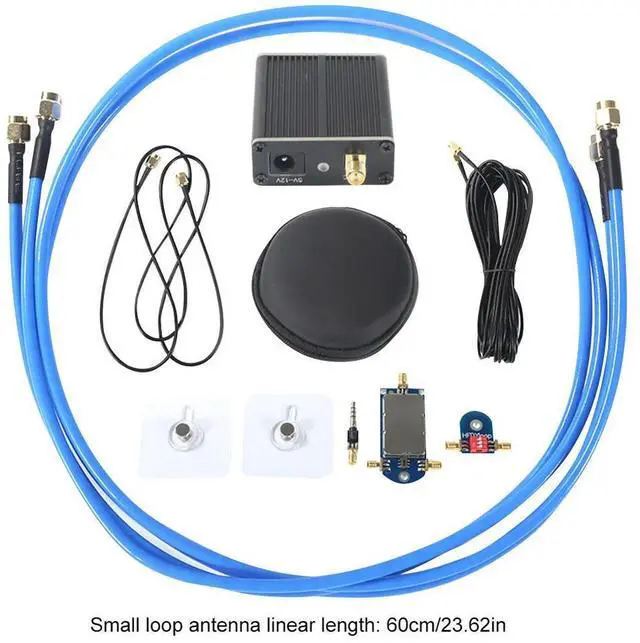 Alt view image 11 of 14 - Active Magnetic Loop Antenna Wideband 50K-500MHz Shortwave Radio Active Loop Antenna HF AM FM VHF UHF SDR Receiver Radio