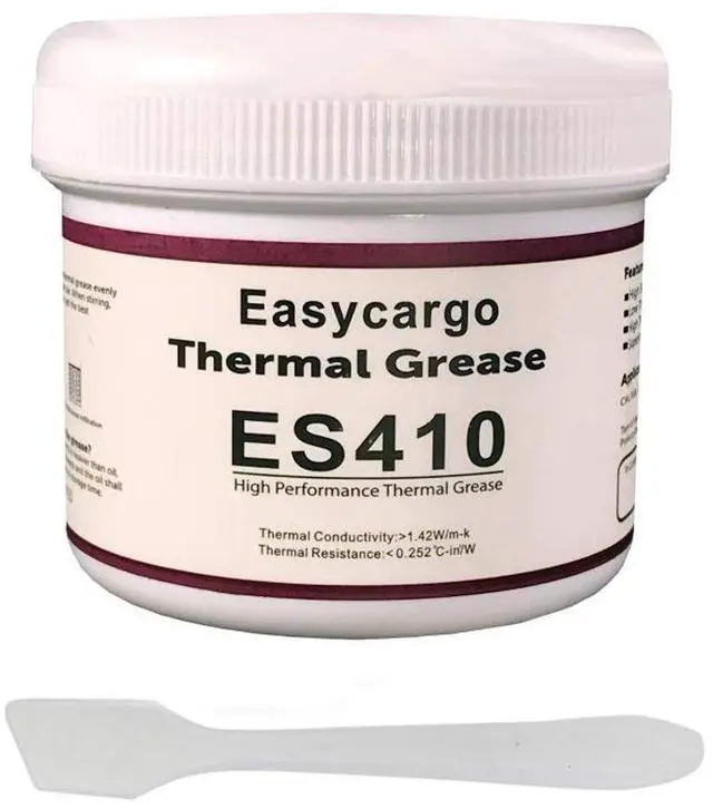 Alt view image 2 of 2 - 200gr Thermal Paste Kit, Conductive Grease, Heatsink White Silicone Carbon Compound for Cooling Heat Sink Interface GPU VGA LED MOSFET Transistors (200gr)