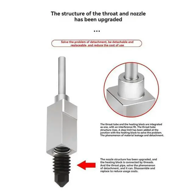 Alt view image 6 of 6 - Hotend With Fan Print Head Complete Hotend For P1P P1S 3D Printing Parts