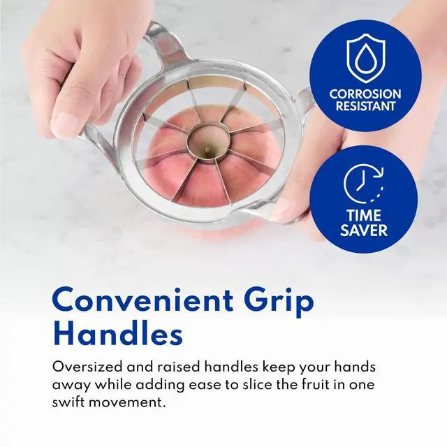 Alt view image 14 of 14 - Heavy Duty Commercial Apple Corer and Divider, Silver, Powder Coating