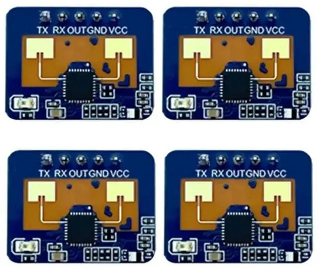Alt view image 4 of 6 - Human Wave HLK-LD2410C 24G Mmwave Presence Sensor Module 4Pcs Human Detection Motion Detection Radar Module