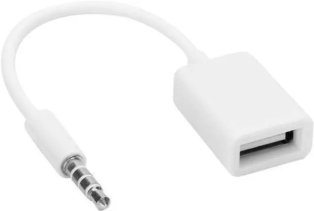 Alt view image 7 of 12 - USB to AUX Adapter 3.5mm Stereo Male Aux Audio Plug Jack to USB Female Adapter Cord Oxygen-Free Copper Converter Cable for Mobile Phone/CD Player/MP3/Computer/TV
