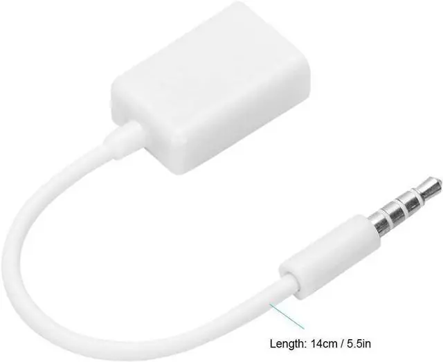 Alt view image 11 of 12 - USB to AUX Adapter 3.5mm Stereo Male Aux Audio Plug Jack to USB Female Adapter Cord Oxygen-Free Copper Converter Cable for Mobile Phone/CD Player/MP3/Computer/TV