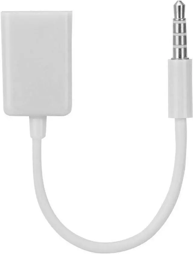 Alt view image 12 of 12 - USB to AUX Adapter 3.5mm Stereo Male Aux Audio Plug Jack to USB Female Adapter Cord Oxygen-Free Copper Converter Cable for Mobile Phone/CD Player/MP3/Computer/TV
