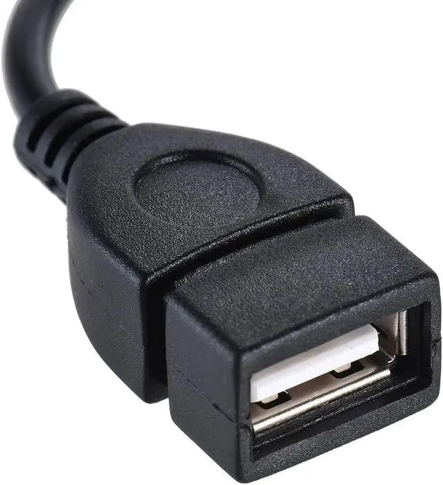 Alt view image 14 of 14 - AUX Audio Plug Male to USB 2.0 Female OTG Adapter 3.5mm (1/8 inch) Converter Cable for Playing Music with U-Disk in Your Car 3.5mm AUX Port Audio