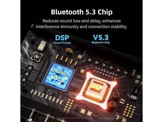 Alt view image 12 of 14 - Bluetooth 5.3 Audio Receiver Transmitter for Home Stereo TV, HiFi Wireless Bluetooth Low Latency Audio Adapter, Supports USB, RCA, 3.5mm AUX, DAC, Coaxial, Optical Input/Output