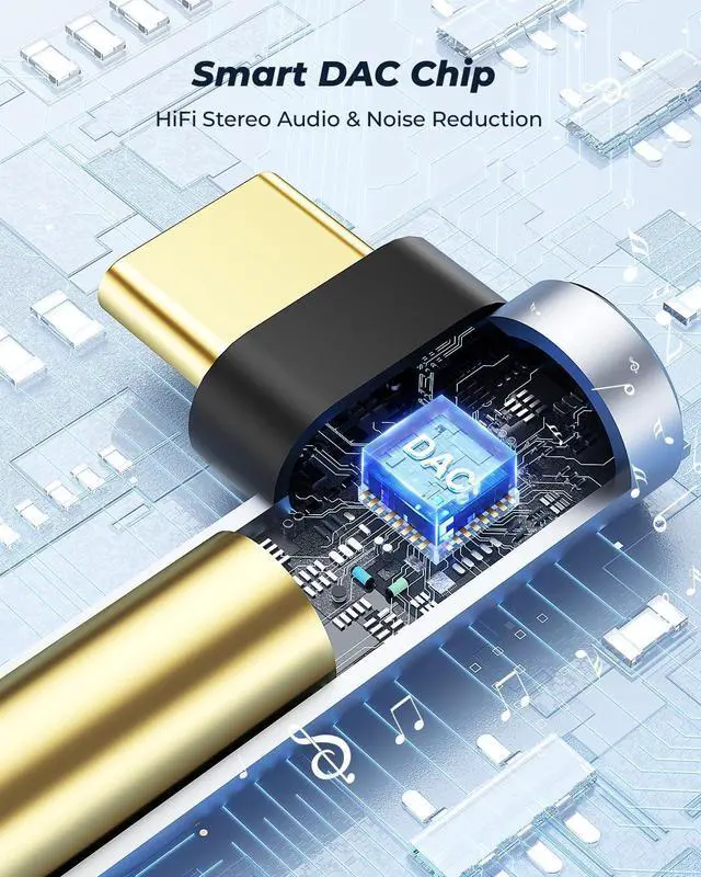 Alt view image 11 of 14 - 2 Pack USB C To 3.5mm Audio Adapter USB Type C To 3.5mm Female Headphone Jack Dongle Aux Adapter DAC Stereo HiFi Right Angle For iPad Pro Air 5 4 Pixel 7 Pro Galaxy S23 S23+ S23 Ultra S22 S21 S20