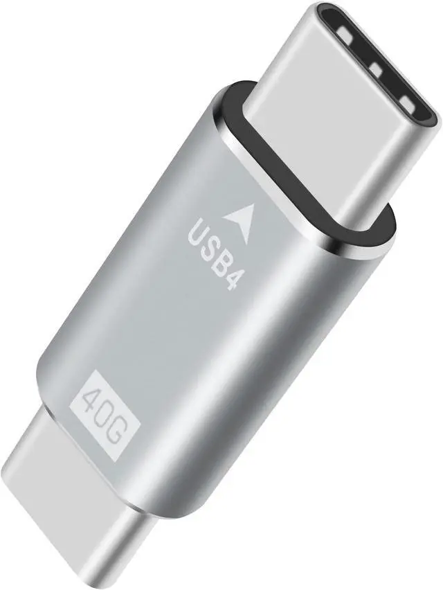 Alt view image 8 of 14 - USB C Male to Male Adapter 40Gpbs Type C Male to Type C Male Full Featured Adapter Support Data Transmission and Charging for with Thunderbolt 3/4 USB3.1 USB2.0. (1pack)