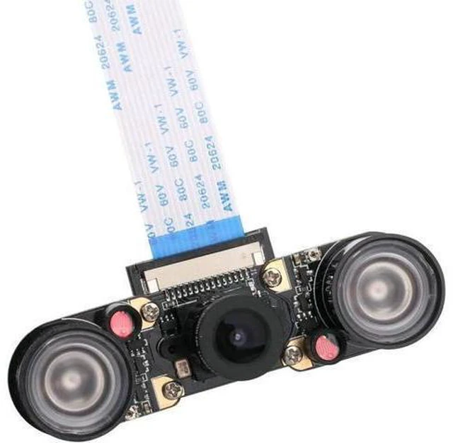 Alt view image 7 of 10 - Raspberry Pi 3 Camera Module Night Vision with 3.6mm Adjustable Focal Length 2pcs IR Sensor LED Light Also for Raspberry Pi 3 Model B+ and Raspberry Pi 3 Model B