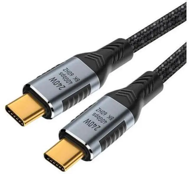 Alt view image 8 of 14 - 50cm USB4 Type-C to Type-C Cable, 240W Fast Charging, 40Gbps Data, 8K@60Hz Video, Backward Compatible with USB3.1 100W