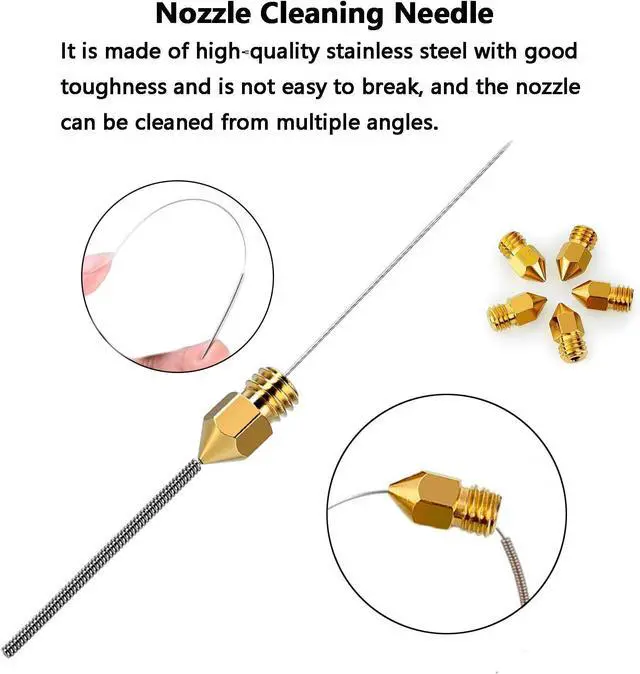 Alt view image 12 of 14 - 25PCS MK8 Ender 3 V2 Nozzles 0.4MM 3D Printer Brass Hotend Nozzles with DIY Tools Storage Box for Creality Ender 3/Ender 3 Pro/Ender 3 Max/Ender 5 Pro/Ender 3 S1/Ender 3 Neo/CR 10 Series 3D Printer