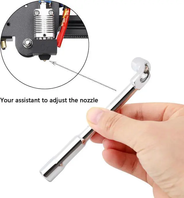 Alt view image 13 of 14 - 25PCS MK8 Ender 3 V2 Nozzles 0.4MM 3D Printer Brass Hotend Nozzles with DIY Tools Storage Box for Creality Ender 3/Ender 3 Pro/Ender 3 Max/Ender 5 Pro/Ender 3 S1/Ender 3 Neo/CR 10 Series 3D Printer