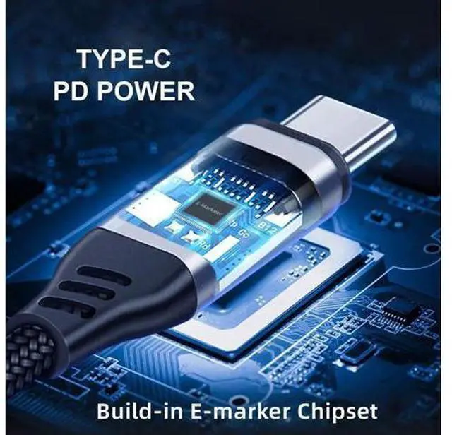 Alt view image 12 of 14 - 50cm USB4 Type-C to Type-C Cable, 240W Fast Charging, 40Gbps Data, 8K@60Hz Video, Backward Compatible with USB3.1 100W