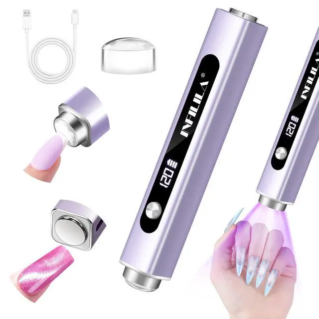 Alt view image 8 of 14 - Handheld UV Light for Gel Nails,3in1 Flash Cure UV Nail Lamp
