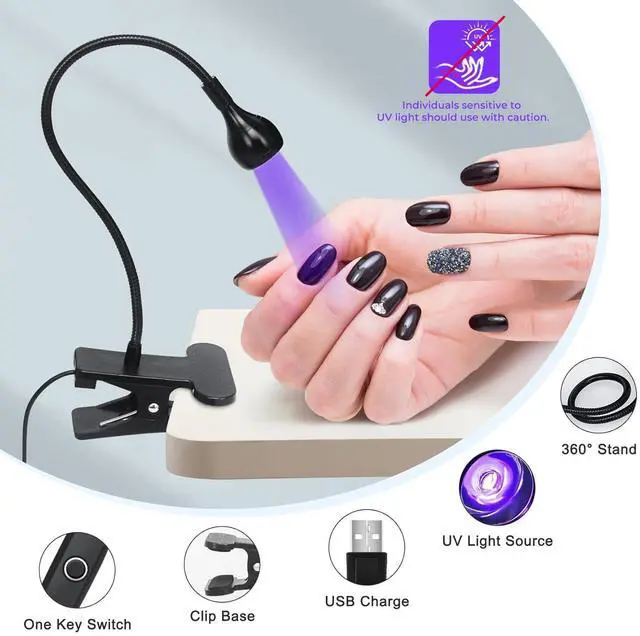 Alt view image 12 of 14 - UV Nail Lamp - UV Light for Gel Nails, Flash Cure Lamp