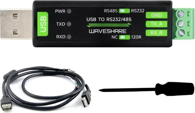 Alt view image 8 of 14 - USB to RS485 or RS232 Serial Converter Adapter Onboard Original FT232RNL Chip built-in self-recovering fuse TVS protection circuit etc. Compatible with Mac Linux Android Win11/10/ 8.1/8/7