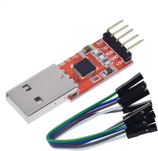 Alt view image 7 of 8 - CP2102 USB 2.0 to TTL Module Serial Converter Adapter Module USB to TTL Downloader with Jumper Wires
